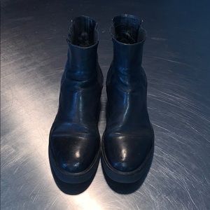 Black Leather Chelsea Boots